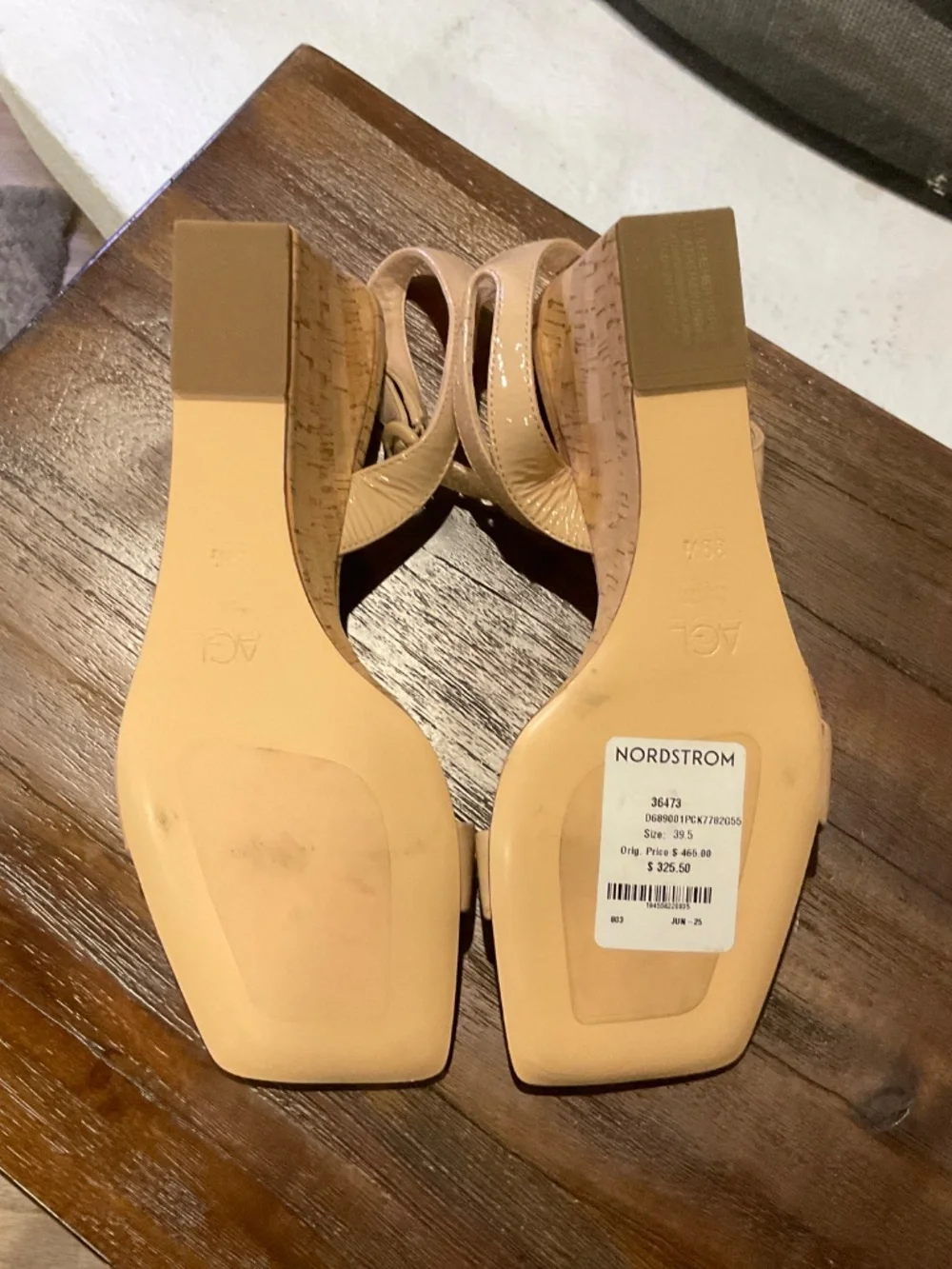 AGL Mimi Sandal Leather Size EU 39.5/US 9